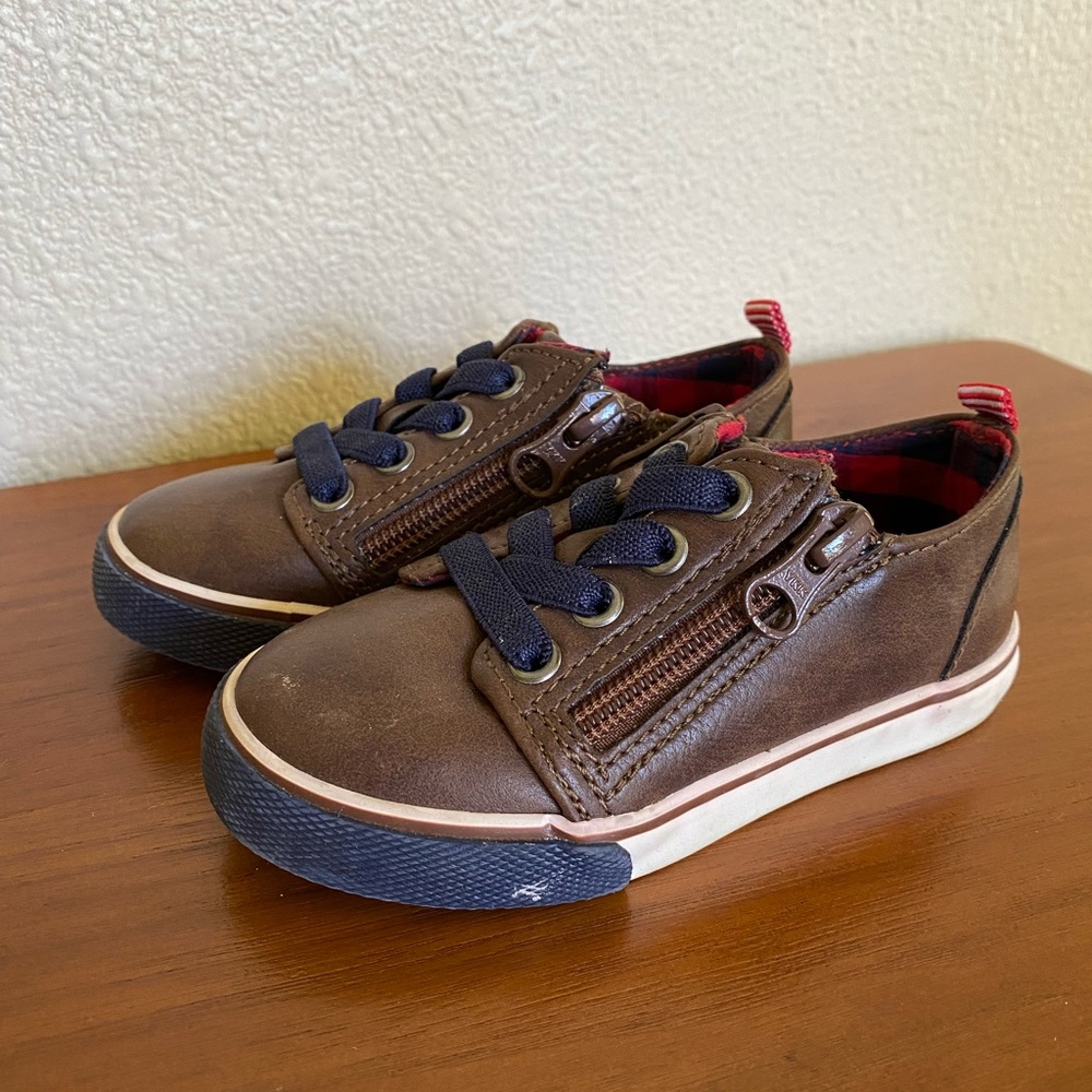 Cat & Jack Toddler Size 7 Brown Shoes